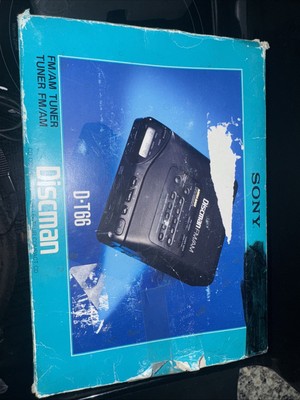 SONY DISCMAN D-T66 CD PLAYER w BOX And Original Headset *Please
