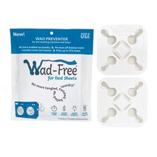 Wad-Free Bed Sheet Detangler Reduces Laundry Tangles - As 2 Count (Pack of 1)