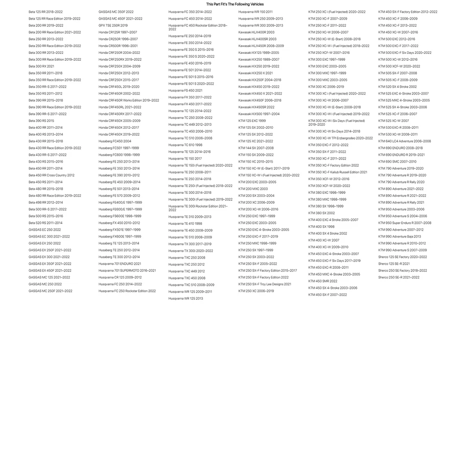 Seal Savers Zip-On Fork Covers  Black For YAMAHA YZ250X 2016-2024 Foto 4 de 4