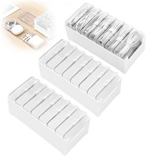 3 PCS Cable Organizer Box with 21 Clear Switch Case, Charger Cord Organizer Box