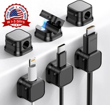 Paquete de 6 clips magn ticos para cables ajustables y suaves Soporte. neuvo.