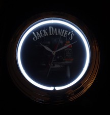 Jack Daniel’s 15" Neon Clock & Power Cable, Used. 