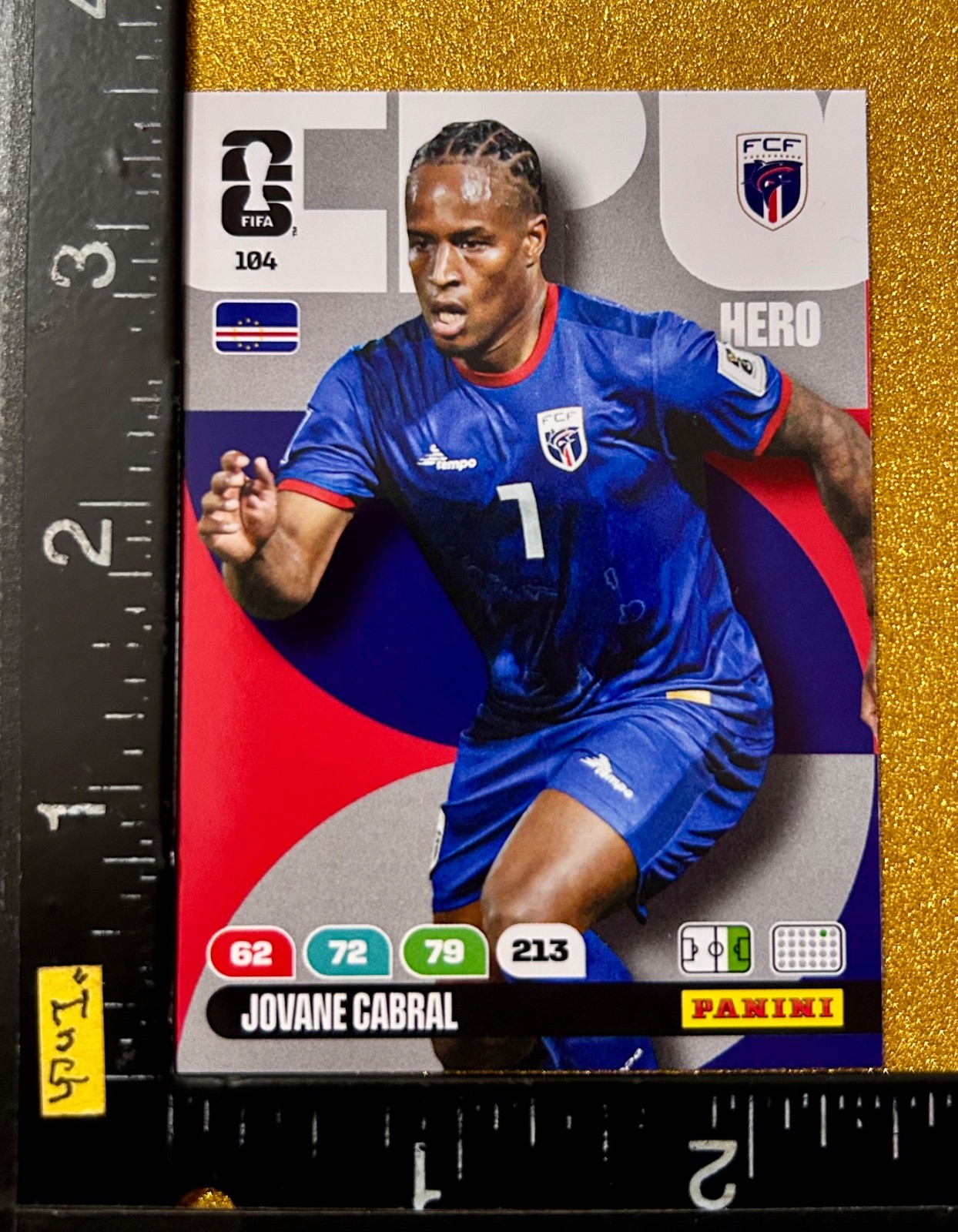 PANINI ADRENALYN XL FIFA WORLD CUP 2026, JOVANE CABRAL, CAPE VERDE, CARD#104