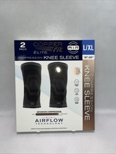Copper Fit Elite Compression Knee Sleeve L/XL 16 -20 With Airflow Technology