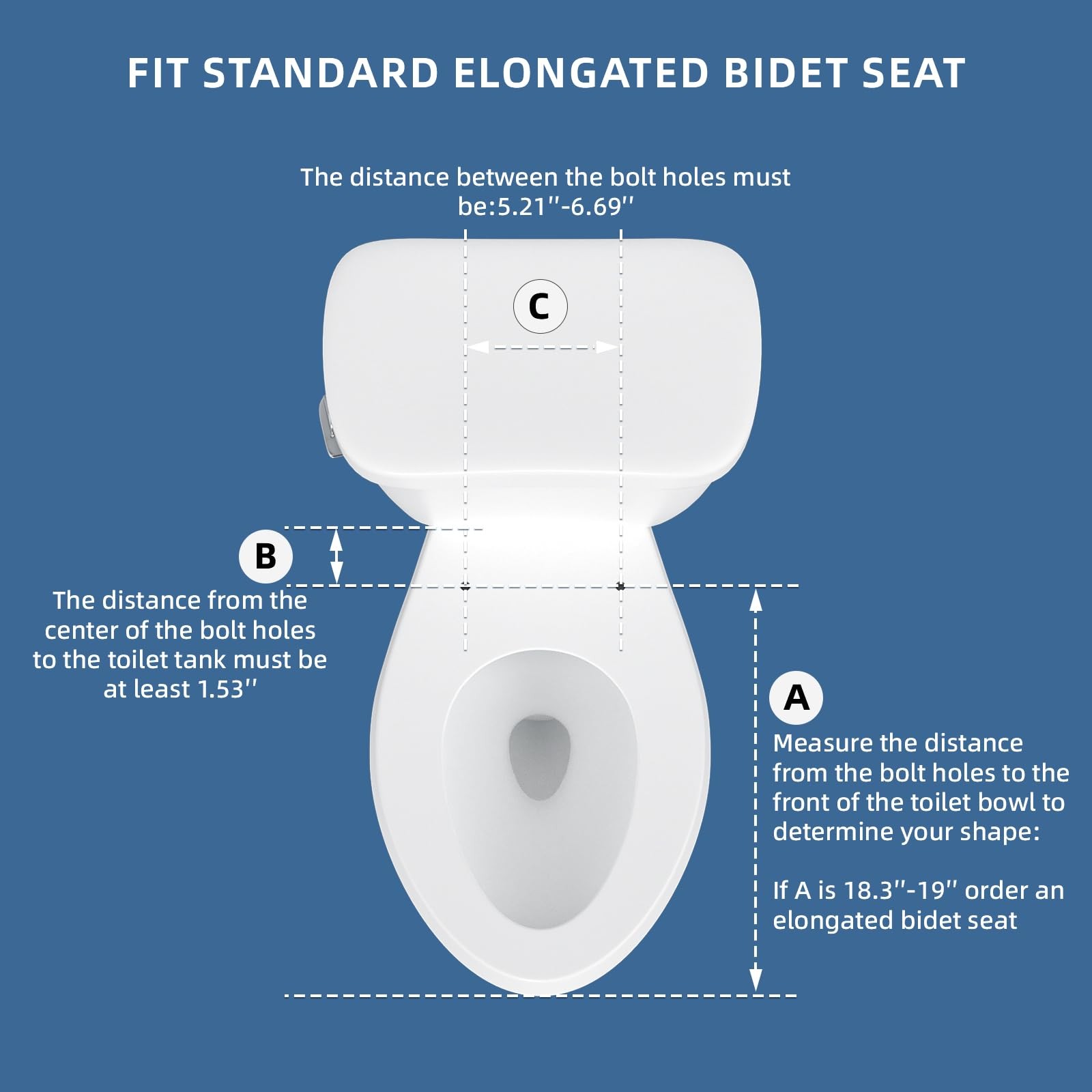 Clirass Bidet Toilet Seat, Soft Close Elongated Toilet Seat, Button control F...
