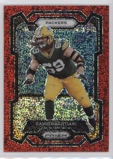 2023 Panini Prizm Red Sparkle Prizm David Bakhtiari #108 00y3