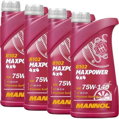 4L MANNOL SAE 75W-140 GL-5 MAXPOWER GETRIEBEÖL ACHSÖL LS LIMITED MAN342 MIL-L