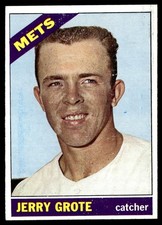 1966 Topps Card Baseball Jerry Grote New York Mets #328 EX-MT