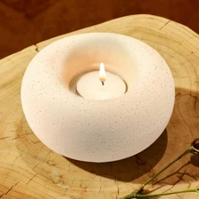 Tea Light Candle Holders, Tealight Candle Holder, Larger Ceramic Boho Votive Can