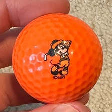 Mickey Mouse Logo Golf Ball Orange