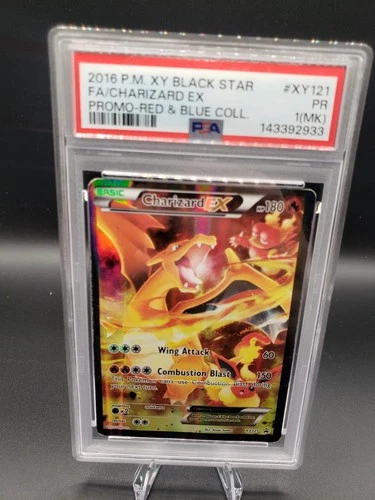 2016 POKEMON XY BLACK STAR PROMO #XY121 FULL ART/CHARIZARD EX PSA 1(MK)