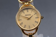 Vintage [Near MINT] Gucci 6000.2.L Roman Gold Women's Quartz Watch JAPAN