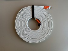 35ft HDMI 2.0 Flat Cable - White, 4k 60fps capable. Works great, minor scuffs 