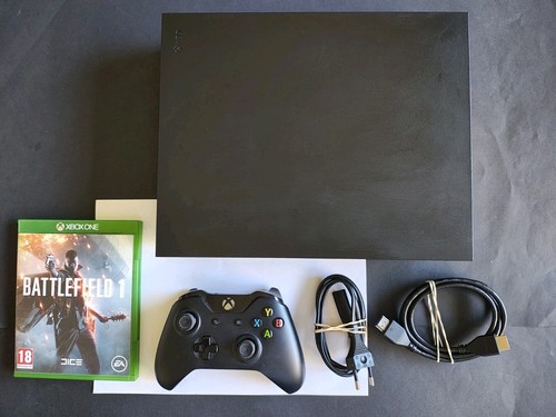CONSOLA XBOX ONE X MICROSOFT + MANDO + CABLES + JUEGO LEER DESCRIPCIÓN - Imagen 3 de 8