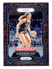 Monique Billings 2024 Panini Prizm Monopoly WNBA #19Red Classic Icons Prizm
