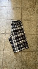 Vtg Y2K Lost Plaid Shorts - Sz 32