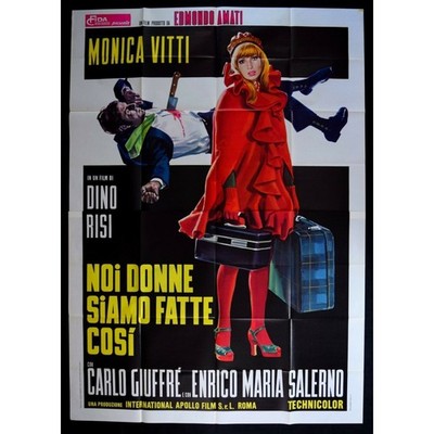 MANIFESTO NOI DONNE SIAMO FATTE COSI' MONICA VITTI DINO RISI 1971 RIGANO A259
