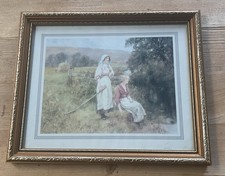 Resting After the Harvest. Henry John Yeend King Guilt Framed Print 9” X 11”