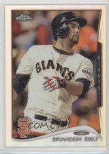 2014 Topps Chrome Refractor Brandon Belt #110 c7w
