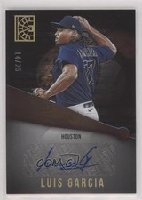 2022 Panini Capstone Auto Holo Gold 14/25 Luis Garcia #AU-LG Auto 0c6