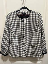 Talbots Women  s Size 16W Houndstooth Blazer