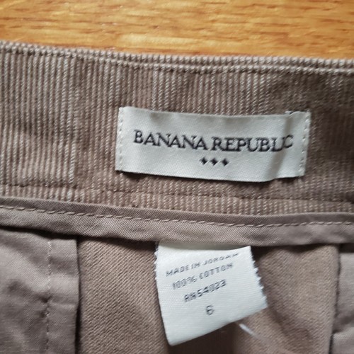 Banana Republic Corduroy Straight Skirt Tan Beige 100% Cotton Women's Sz 6 - Picture 5 of 6