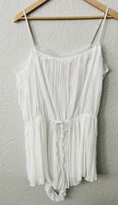 Victoria's Secret Large White Lace Romper Teddy Sleepwear Lounge Lingerie