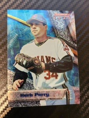 1994 Bowman's Best - Herb Perry #76 Blue (RC) Cleveland Indians Rookie 