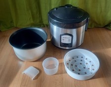 SilverCrest Reiskocher Bis 5 Cups mit Dampfgareinsatz 400 Watt Dampfgarer