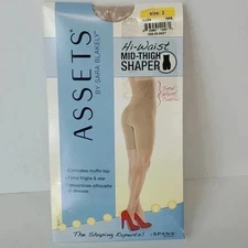 Assets Hi-Waist Mid Thigh Shaper Color Nude Size 2 NWT