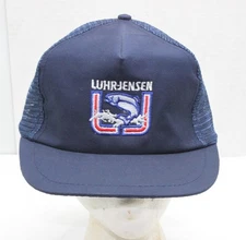 Vintage Luhr Jensen Fishing Lures Stitched Logo Men's Snapback Hat Fishing Lures