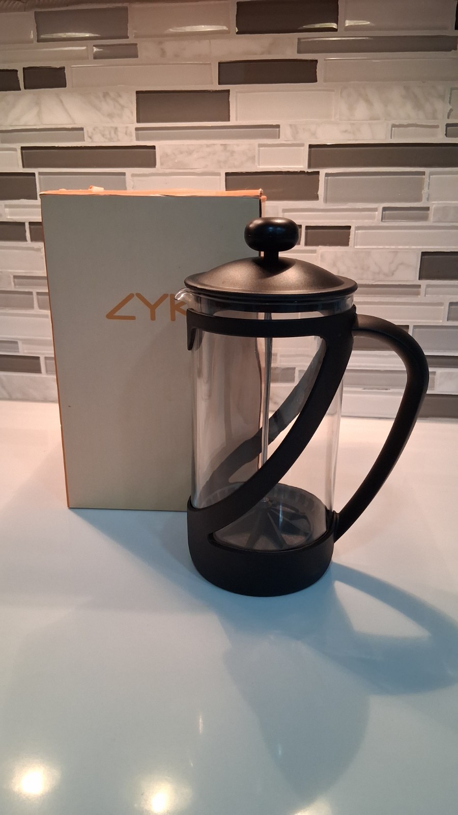 Coffee Maker &ndash; 1000ml Glass Coffee & Tea Press Black