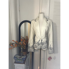 Vintage Oscar De La Renta Embroidered Jacket Size 14- NWT