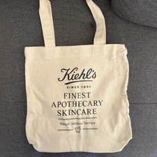Kiehl's Limited Edition Reusable Eco-Friendly Canvas Shopping Tote Bag