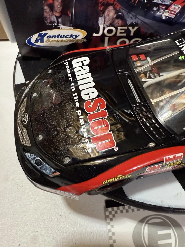Joey Logano ELITE #20 GameStop Kentucky Win 2008 1/24 Nascar Diecast - Image 3 of 4