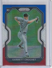 2021 Panini Prizm #45 Garrett Crochet Red White & Blue Prizm