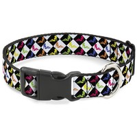 Plastic Clip Collar Mud Flap Girl Diamonds Black/White/Multi Neon Na (Us Import)