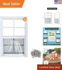 Versatile 12x18'' Flush Mount Shed Window - Weather Resistant & Easy Install