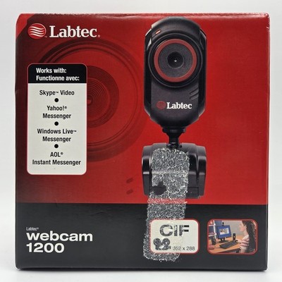 Labtec 1200 640 x 480pixels Black webcam NEW in box w/ CD driver