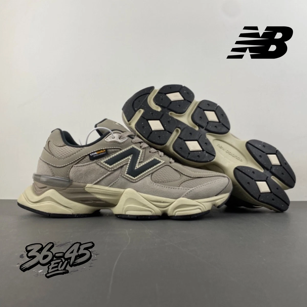 Zapatos New Balance 9060 Cordura Tech beige negro unisex nuevos varios tamaños