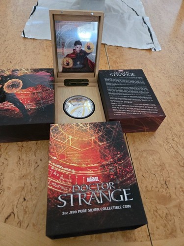 2017 Tuvalu Doctor Strange 2 oz Proof Silver Coin