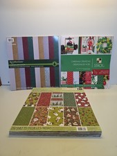 12x12 Scrapbook Kit Paper Stack Lot Of Christmas  Holiday K company and More 