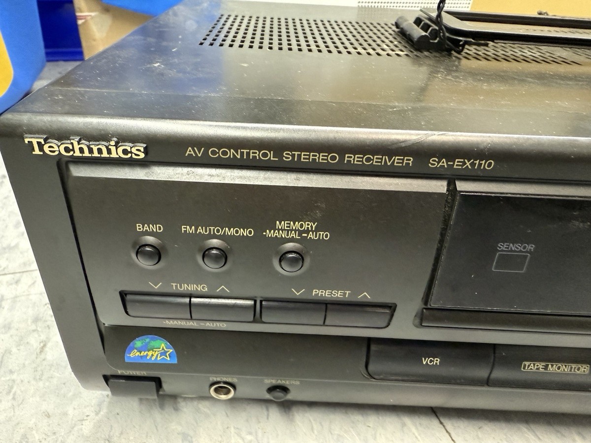 Technics SA-EX110 2-Channel AV Control AM/FM Stereo Receiver No