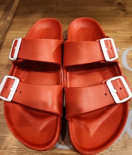 Sandales Birkenstock chaussures hommes Arizona EVA décontractées confort semelle rouge mousse taille 8 - Photo 2/6