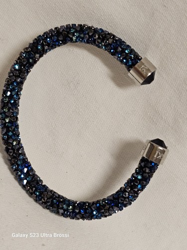 Swarovski Crystal Armspanger Sternenstaub Dunkelblau facettiert Bracelet - Bild 6 von 14