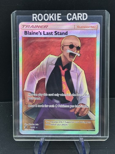 Blaine's Last Stand Dragon Majesty 69/70 Holo Full Art Ultra Rare Pokemon Card