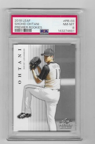 2018 LEAF PREMIER ROOKIES SHOHEI OHTANI PR-3  PSA 8 NM-MT HOT CARD