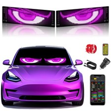 Devil Eyes Light for Cars 2-Pack 15''x4'' Dual LED Eyes for Car Windsh