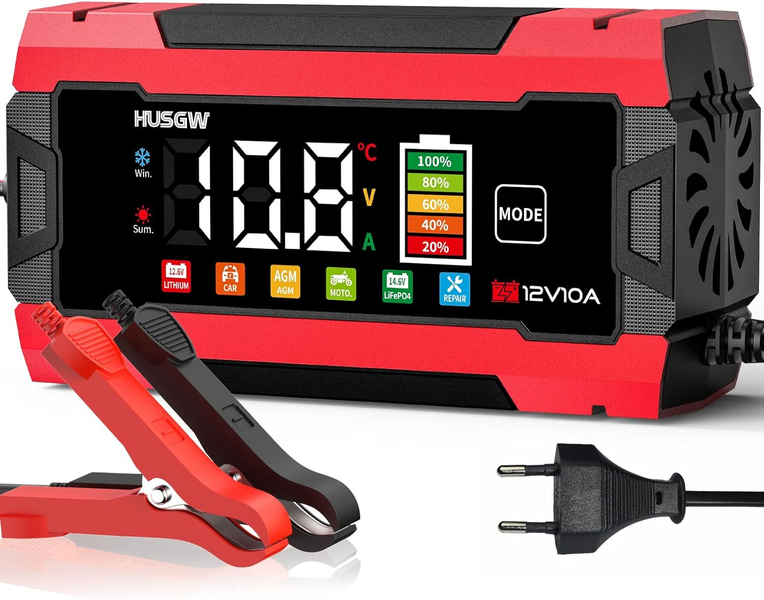 Caricabatterie 12V 10A Economico e Professionale - Ripara Batterie