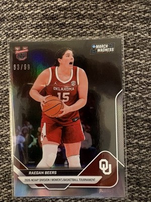 2025-26 Bowman U March Madness Raegan Beers /99 OU
